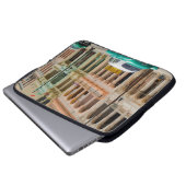 GRÜNES AUTO AUF DER STRASSE LAPTOPSCHUTZHÜLLE (Vorne Knopf)