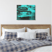 Grünes Auto Leinwanddruck (Insitu (Schlafzimmer))