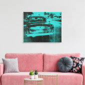 Grünes Auto Leinwanddruck (Insitu (Wohnzimmer))