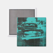 Grünes Auto Magnet (Vorderseite/Rückseite)