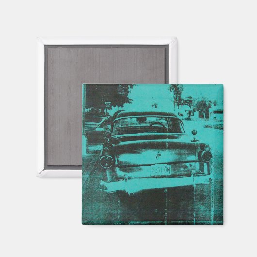 Grünes Auto Magnet (Vorderseite/Rückseite)