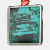 Grünes Auto Ornament Aus Metall (Links)