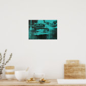 Grünes Auto Poster (Küche)