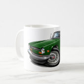 Grünes Auto Triumphs TR6 Kaffeetasse (Vorderseite Links)