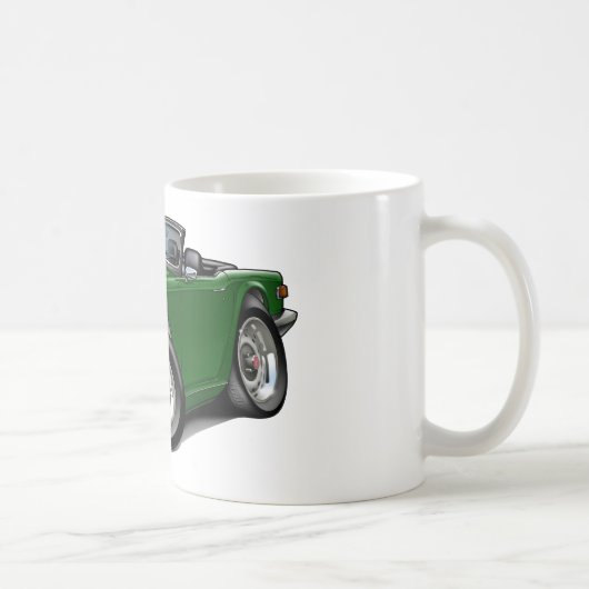 Grünes Auto Triumphs TR6 Kaffeetasse (Rechts)