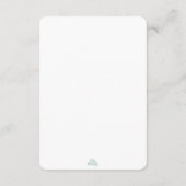 Grünes Baby für Illustrierte Natur Begleitkarte (Rückseite)