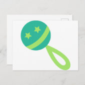grünes Baby Postkarte (Vorne/Hinten)