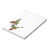 Grünes Backengrab Parrots Notepad Notizblock (Rotiert)