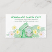 Grünes Backgeschirr Visitenkarte (Vorderseite)