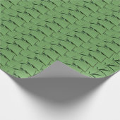 Grünes Bambus-Musterpapier Geschenkpapier (Ecke)