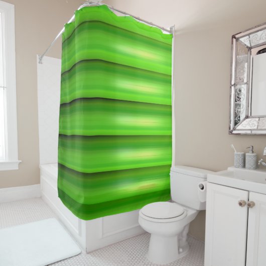 Grünes Bambus-Set Duschvorhang (Beispiel)