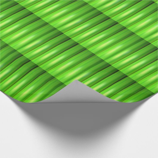 Grünes Bambus-Set Geschenkpapier (Ecke)