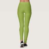 Grünes Bambusblatt Leggings (Rückseite)
