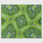 Grünes Bambusmuster Geschenkpapier (Flach)