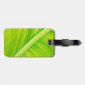 grünes Bananenblatt Gepäckanhänger (Rückseite horizontal)