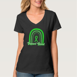 Grünes Band Lymphom Regenbogen-Unterstützungstrupp T-Shirt