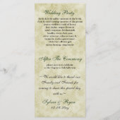 Grünes Band, rustikale Schneeflocke Programm (Rückseite)