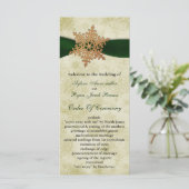 Grünes Band, rustikale Schneeflocke Programm (Stehend Vorderseite)