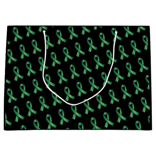 Grünes Band Transplantation Organspende Bewusstsei Große Geschenktüte (Vorderseite)