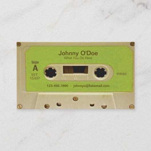 Grünes Band Visitenkarte (Vorderseite)