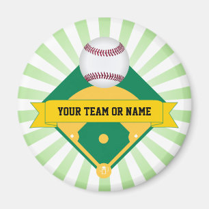 Grünes Baseball-Feld mit kundenspezifischem Magnet