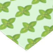 Grünes Basil Leaf Blätter Herb Garden Kochen Tischdecke (Schrägansicht)