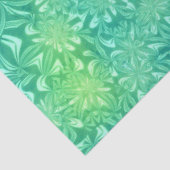 grünes Batik-Blume-Papiertaschpapier Seidenpapier (Ausschnitt)