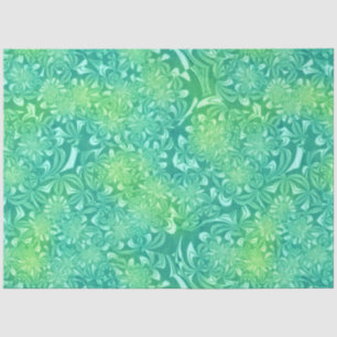 grünes Batik-Blume-Papiertaschpapier Seidenpapier