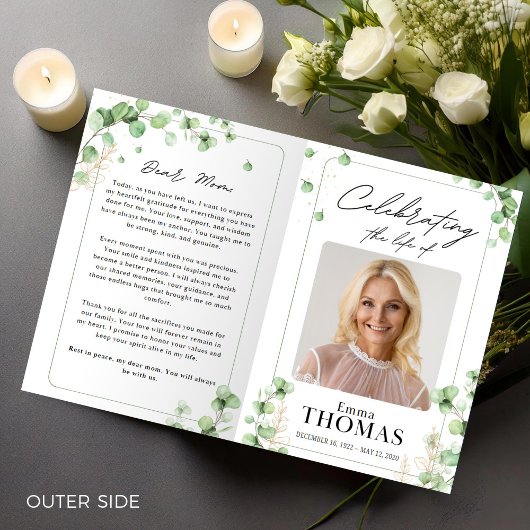 Grünes Beerdigungsprogramm , Dienstorden, Foto Flyer