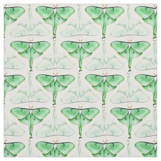 Grünes Bella Luna Motten-Gewebe Stoff (Muster)