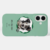 Grünes Bestes-Hundemutter-Foto Case-Mate iPhone Hülle (Rückseite (Horizontal))