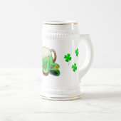 Grünes Bier Bierglas (VorderseiteRechts)