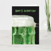 Grünes Bier Karte (Vorderseite)