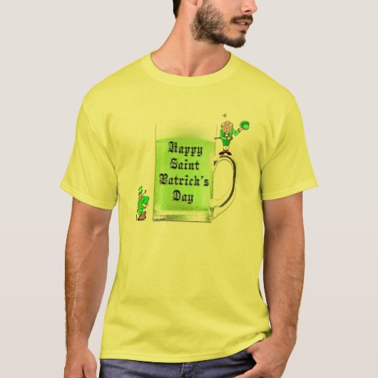 Grünes Bier St. Patrick's Day Shirt (Vorderseite)