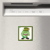 Grünes Bier und Kleeblätter 2 Magnet (In Situ (Geschirrspüler))
