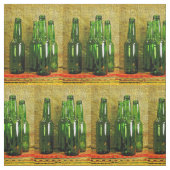 Grünes Bierflasche-Gewebe Stoff (Muster)