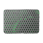 Grünes Bild unter grauen Plaques, längliche Quadra Badematte (Vorderseite)