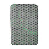 Grünes Bild unter grauen Plaques, längliche Quadra Badematte (Vorderseite Vertikal)