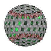 Grünes Bild unter grauen Plaques, längliches Quadr Baseball (Vorderseite)