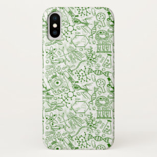 Grünes Biologie-Muster Case-Mate iPhone Hülle
