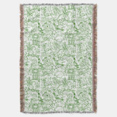 Grünes Biologie-Muster Decke (Vorderseite Vertikal)