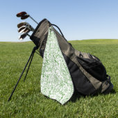 Grünes Biologie-Muster Golfhandtuch (Gras)