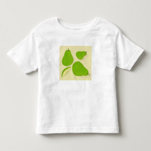 Grünes Birnen-T-Shirt Kleinkind T-shirt
