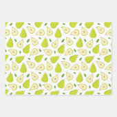 Grünes Birnenmuster Geschenkpapier Set (Vorderseite 2)