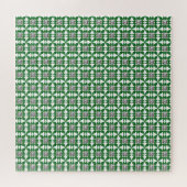 Grünes Birnenmuster Puzzle (Horizontal)
