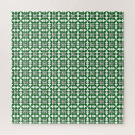 Grünes Birnenmuster Puzzle