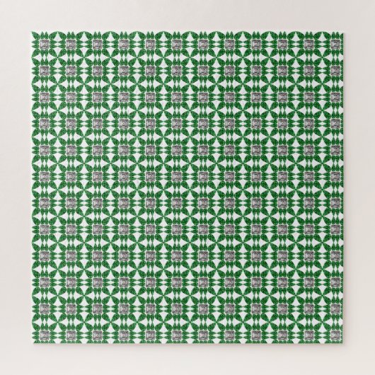 Grünes Birnenmuster Puzzle (Vertikal)