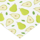 Grünes Birnenmuster Tischdecke (Schrägansicht)