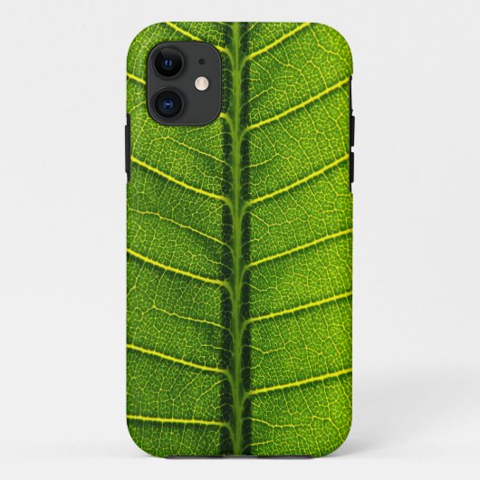 Grünes Blatt Case-Mate iPhone Hülle (Rückseite)