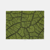 Grünes Blatt Fleecedecke (Vorderseite (Horizontal))